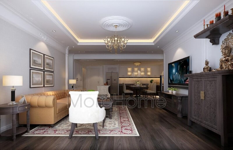 Nội thất phòng khách chung cư ấn tượng và nổi bật hơn với những món đồ nội thất gỗ tự nhiên Top các mẫu thiết kế phòng khách ưa chuộng nhất hiện nay