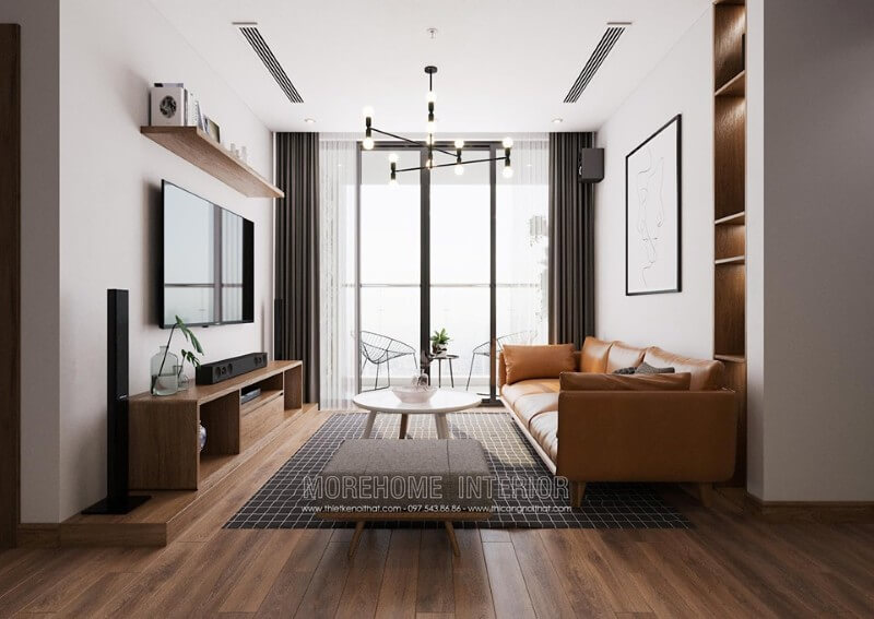 Trang trí phòng khách chung cư Thiết kế phòng khách chung cư hiện đại