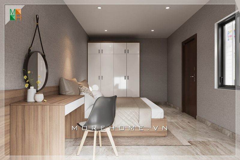 Thiết kế nội thất phòng ngủ theo phong cách hiện đại phù hợp cho nhà phố