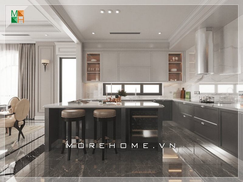 Thiết kế mẫu phòng bếp hiện đại, sang trọng cho chung cư cao cấp, biệt thự, nhà phố.