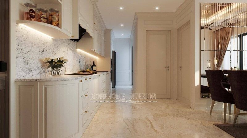 Trang trí nội thất phòng bếp sang trọng và tiện nghi