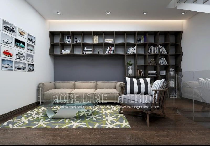 Bàn trà MH-HD017 phong cách hiện đại trang trí phòng khách chung cư nhẹ nhàng