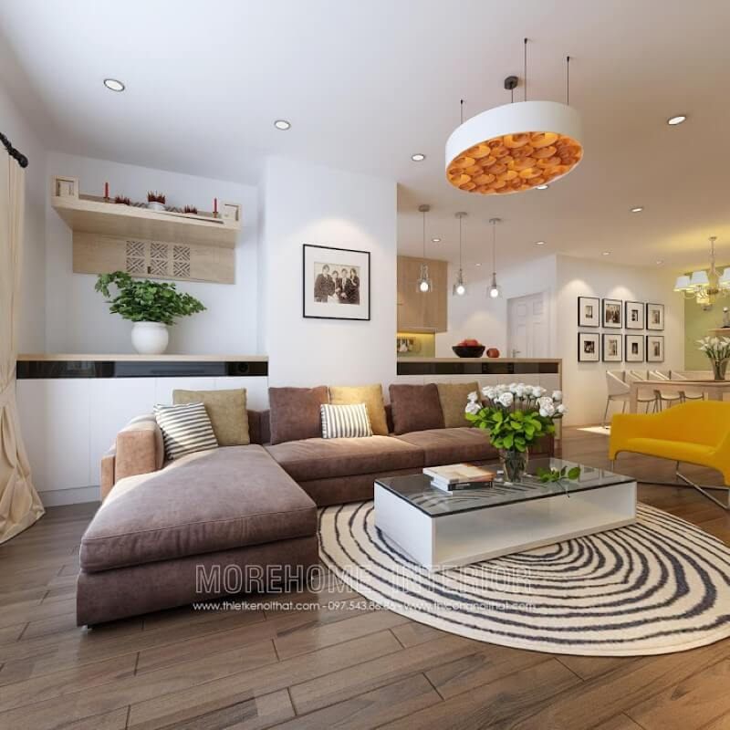 Bàn trà MH-HD019 phong cách hiện đại trang trí chung cư đẹp