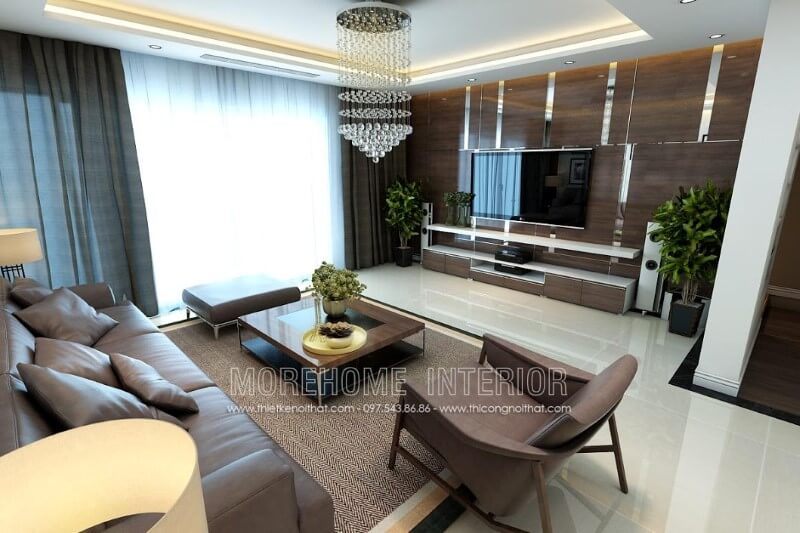 Bàn trà MH-HD023 gỗ công nghiệp trang trí chung cư tiện nghi