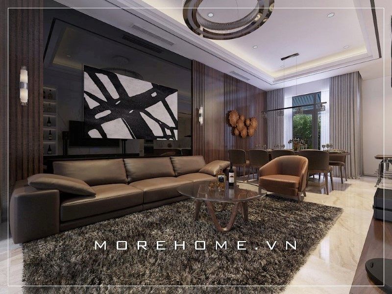 Mẫu thiết kế phòng khách chung cư hiện đại đang là 1 xu hướng thịnh hành trong năm nay.